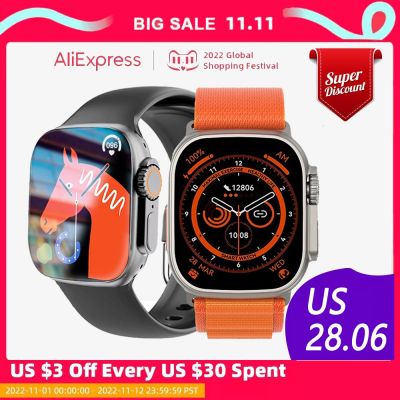 ZZOOI 2022 NEW 49MM Z8 Ultra Smart Watch Series 8 Always-on Display Wireless Charging Men Women IP68 Waterproof Sports NFC Smartwatch