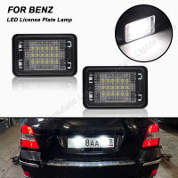 สำหรับ Benz GLK X204 2007 2008 2009 2010 2011 2012 2013 2ชิ้น LED จำนวนแผ่นโคมไฟไม่มีข้อผิดพลาด Led ไฟป้ายทะเบียนกันน้ำ