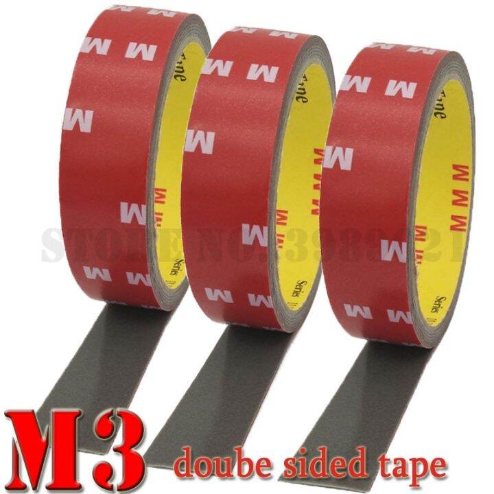 {AN RANG} M3 Car Special Double Sided Tape No Trace Reusable Grey Foam