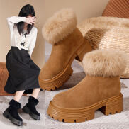Boots Women Snow Fur Boots For Women zipper Platform Women Shoes New