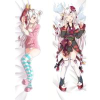 ZENGIA Hololive VTuber Nakiri Ayame Dakimakura Hugging Body Pillow Cover Case Anime Long Pillow Case Home Bedding