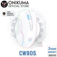 เมาส์สำหรับเล่นเกมส์ไร้สาย2.4G 7คีย์ RGB เกมส์พีซี Backlit Mouses 3600 DPI แป้นพิมพ์ Mouse Komputer Onikuma เมาส์ชาร์จได้ CW905