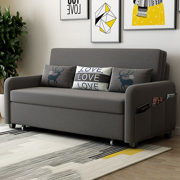 Giường sofa gấp gọn thông minh-giường ngủ thông minh xếp gọn thành ghế sofa  đa năng KT 160-190*190cm có hộp đồ | Lazada.vn