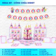 Set giấy Mega trang trí sinh nhật công chúa Disney thumbnail