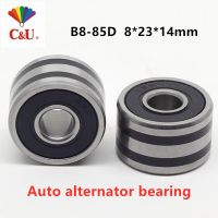 20pcs Original C&amp;U high speed Auto motor bearing ABEC-5 SAEC608×3-2RS 8*23*14 mm B8-85D Automotive alternator bearings 8x23x14 Axles  Bearings Seals