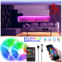 RGB LED Strip Light for Room Decor Bluetooth Control 5050 LED Tape Backlight Bedroom Neon Lighting Music Sync Color Changing