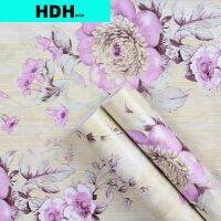 【cw】 Adhesive Wallpaper Floral and Stick Funitures Cabinet Contact Paper