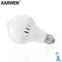 【Clearance sale】 เสียง KARWEN หลอดไฟโคมไฟ VLed เซ็นเซอร์ตรวจจับการเคลื่อนไหว220 110V E27 5W 7W 9W อัตโนมัติสำหรับคืนการตรวจจับอัจฉริยะ