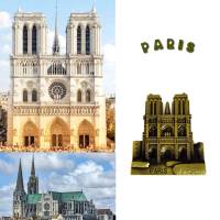 Notre Dame Cathedral Paris สถานที่ท่องเที่ยว แลนด์มาร์คที่สำคัญ แม่เหล็กแผ่นโลหะ ของที่ระลึก ของฝากสำหรับนักเดินทาง ของขวัญแทนความทรงจำที่ดี