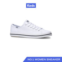 KEDS รองเท้าผ้าใบ แบบผูกเชือก รุ่น KICKSTART SEASONAL SOLIDS สีขาว ( WF54682 )