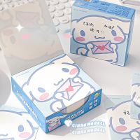 ▣ 250pcs Sanrio Paper Brick Note Book Decorative Anime Kuromi Cute Hello Kitty Note Paper Cinnamoroll Message Handbook DIY Notes