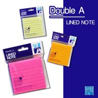 Double A ไลน์โน้ต มีเส้น ขนาน 3x3 นิ้ว และ 6x4 นิ้ว : Double A Lined Note