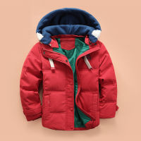 Boys Winter Coat Kids Hooded Jacket Childrens Clothing For Boys 3 4 5 6 8 10 Years Children Plus Velvet Jacket 2019 New