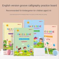 【cw】 Reusable Groove Sank Books Kid Alphanumeric Number Math Calligraphy Copybook Workbook 【hot】