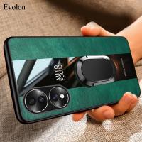 Plexiglass PU leather phone case for HUAWEI Honor 70 lite 5G 60 50 SE 90 80 pro Magnetic Metal Ring Holder shockproof Soft cover