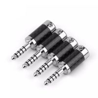 4.4mm Connector Rhodium Plated 4.4 mm 5 Pole Carbon Fiber Earphone Plug For NW-WM1ZA Headset Audio Jack Wire Metal Adapter Electrical Connectors