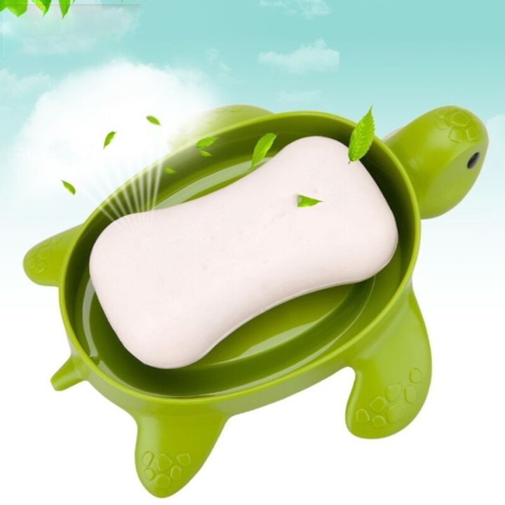creative-cute-sea-turtle-shape-soap-box-holder-with-lid-non-slip-soap-bar-sponge-draining-dish-plate-tray-bathroom-storage-e7cb-soap-dishes