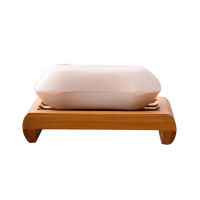 Portable Creative Biodegradable Bamboo Soap Dish Holder Rack Tray Plate Natural Wood Bathroom Soap Box Simple Monden  D4 Soap Dishes