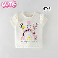 พร้อมส่งจากไทย เสื้อยืดเด็กผู้หญิง น่ารัก คุณภาพดี ราคาถูกเว่อร์ GT46