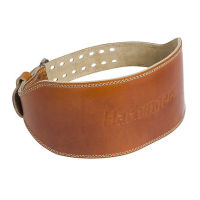 Harbinger 6 Padded Leather Belt - Brown M เข็มขัดยกน้ำหนัก ออกกำลังกาย ฟิตเนส