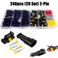 【CW】 240pcs 20Set Female Male Super 2 Pin Electrical Wire Cable Automotive Car Plug for Boat