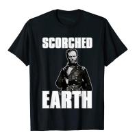Scorched Earth William Tecumseh Sherman Shirt Tshirt T Shirts Shirt Popular Cotton Camisa Chinese Style Mens