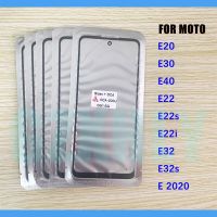 10ชิ้น/ล็อตกระจกหน้า + เลนส์ด้านนอก OCA LCD สำหรับ Motorola Moto E30 E20 E40 E22s E22i E32แผงหน้าจอสัมผัส E 2020