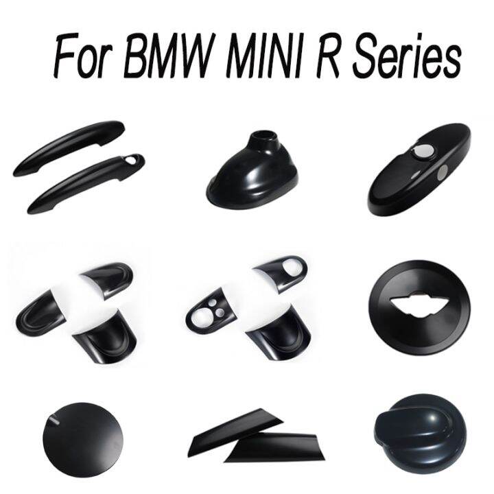 Gloss Black Car Protective Shell Decorative Cover Sticker For MINI Cooper S JCW Convertible R55 ...
