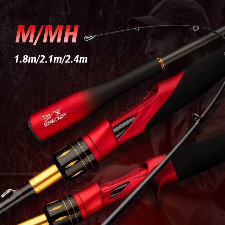 【NYA】1.8M/2.1M/2. 4M M/MH Spinning/Casting Fishing Rod Carbon Fiber