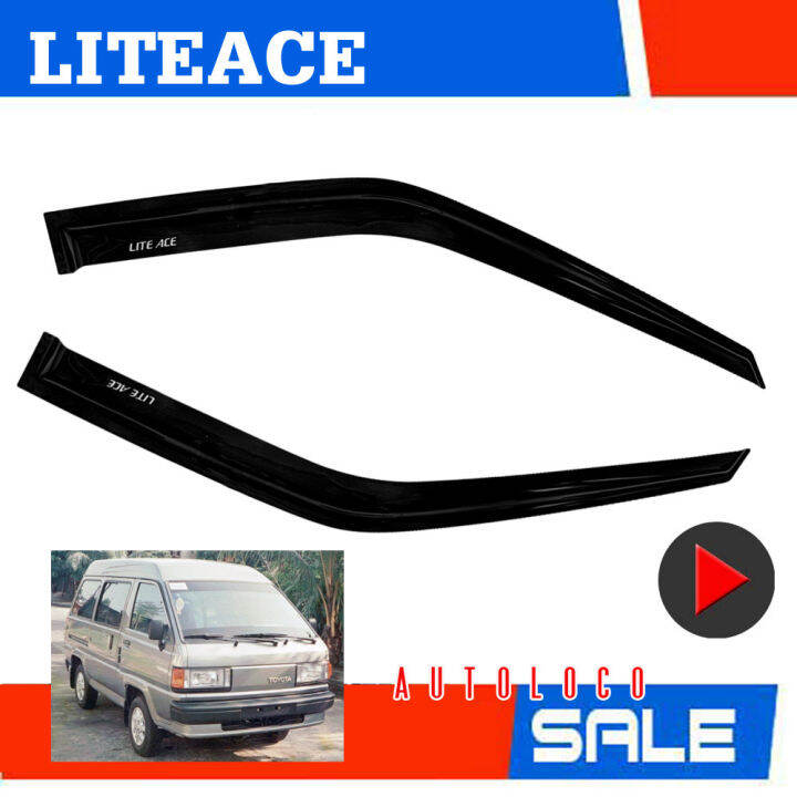 Genuine Toyota JZX100 Chaser Window Side Roof Door Visors - Left & Right Set, Clear Self-Adhesive Rain Guards