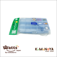 Komonoya กล่องใส่ยา 15 ช่อง สีฟ้า