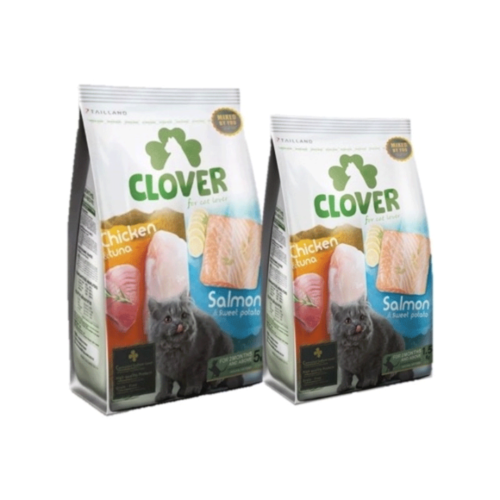 หมดกังวน-จัดส่งฟรี-clover-อาหารแมวอัลตร้าโฮลิสติกและเกรนฟรี-สูตรมิกซ์บายยู-สำหรับแมวทุกช่วงวัย-เก็บเงินปลายทาง
