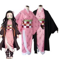 Kamado Tanjirou Cosplay Costume Demon Slayer Halloween Anime Cosplay Cartoon Kimetsu No Yaiba Costume For Kids For Adult Gifts