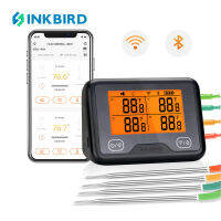 Inkbirdดิจิตอลชาร์จWi-Fi/Bluetoothย่างบาร์บีคิวเนื้อWarweproofเครื่องวัดอุณหภูมิIBBQ-4BW 4 Probes,อุณหภูมิGraph,สอบเทียบ,จับเวลา,สูง/อุณหภูมิต่ำปลุกสำหรับทำอาหาร,เตาอบ,ห้องครัว,กลอง,ฟรีAPP,รองรับAndroidและIOS