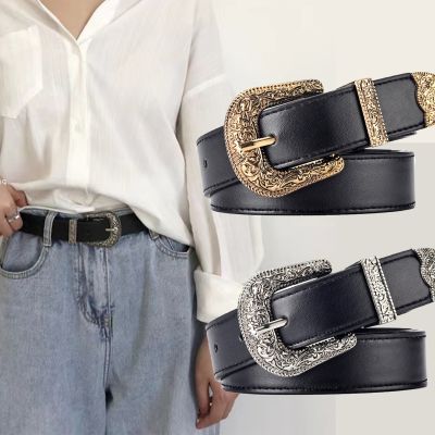 Web celebrity hot style Europe and the joker three-piece belt of carve patterns or designs on woodwork restoring ancient ways women dress fashion ◈