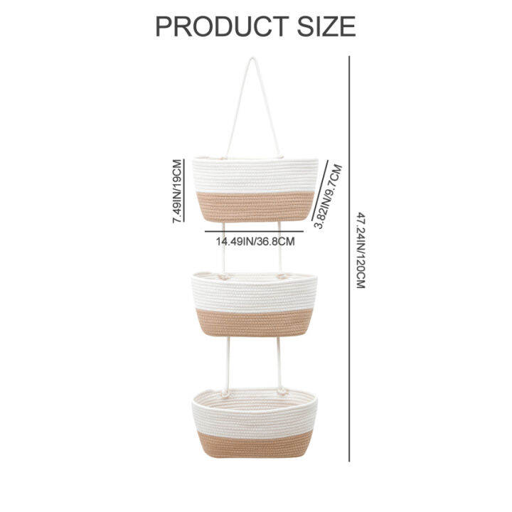 คลังสินค้าพร้อม-กว่าประตูจัดเก็บออแกไนเซอร์-แขวนผนังถุงเก็บเชือกผ้าโซลูชั่นการจัดเก็บที่มี3กระเป๋าและตะขอสำหรับห้องนอน-ห้องน้ำ-เนอสเซอรี่-สีขาวและสีเหลือง