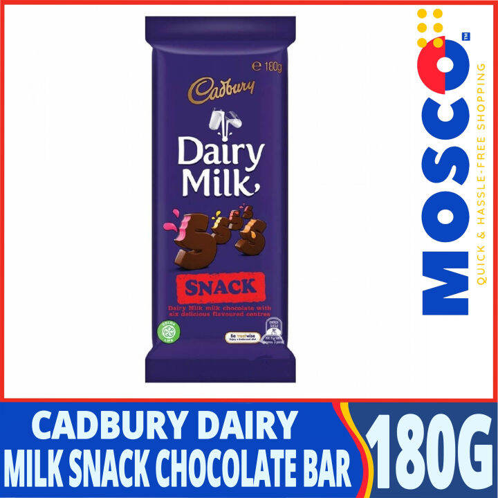 Cadbury Dairy Milk Snack Chocolate Bar 180g Lazada PH
