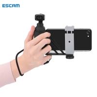 ESCAM Osmo Pocket Phone Side Handle Action Camera Holder อุปกรณ์เสริมสำหรับขยายคลิปโทรศัพท์สำหรับ DJI Osmo Pocket 2