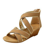 Poe and Roman sandals ladies new summer soles with simple non-slip zipper after the sandals 838-694