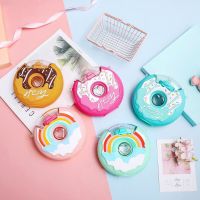 Donut Shape Cup Creative Kids Feeding Cup with Straws Lovely Donuts Shape Water Cups Cartoon Leakproof Outdoor Water Bottle Cups