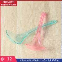 FOXNOVO 2 ชิ้นลูกกวาดสีเครื่องครัวทัพพีนุ่มโปร่งแสงทัพพีช้อนสร้างสรรค์ (สีสุ่ม)