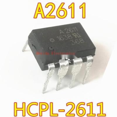 10Pcs ใหม่ A2611 HCPL-2611ปลั๊กตรง DIP-8 HCPL-2611 Optocoupler Isolator Logic Output