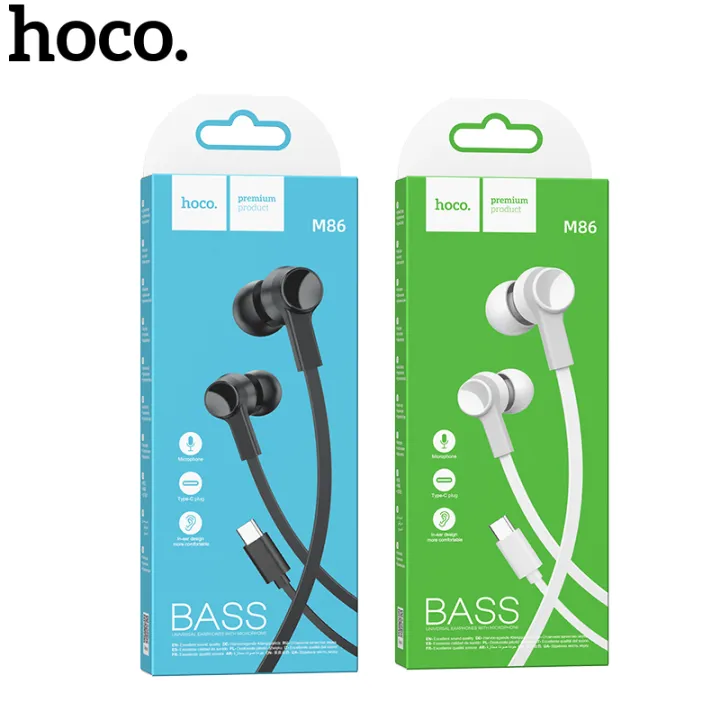 [ใหม่] HOCO M86 HD คุณภาพเสียงสเตอริโอหูฟังชนิดใส่ในหูพร้อมไมโครโฟนใน ...