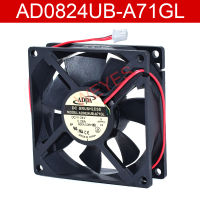 Original For ADDA AD0824UB-A71GL DC24V 0.26A 80 * 80 * 25mm Two Lines Cooling Fan