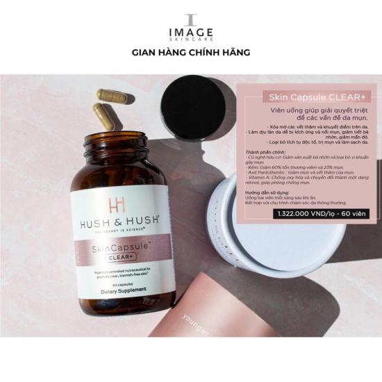 Viên uống ngăn ngừa mụn image skincare hush & hush skincapsule clear+ 60 - ảnh sản phẩm 2