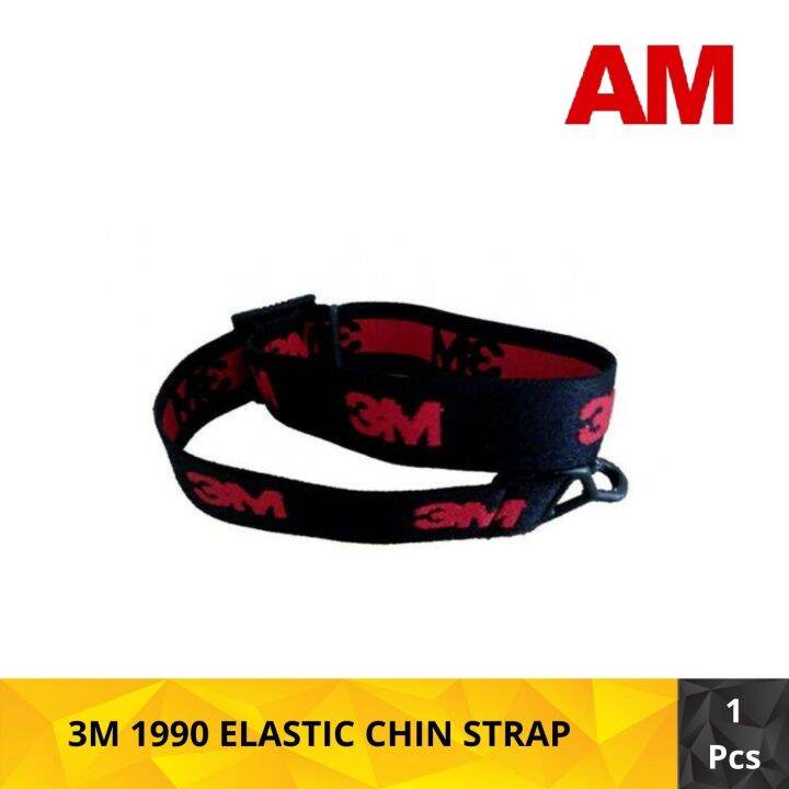 3M 1990 ELASTIC CHIN STRAP, Used with 3M™ M and HSeries hard hats