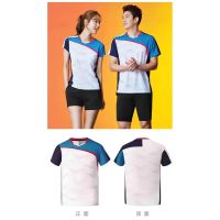 Yonex ฤดูใบไม้ผลิและฤดูร้อนใหม่แบดมินตันเสื้อผ้าผู้ชายและผู้หญิงแขนสั้นเสื้อผ้าแห้งเร็ววอลเลย์บอลเทนนิสปิงปองทีมเครื่องแบบ