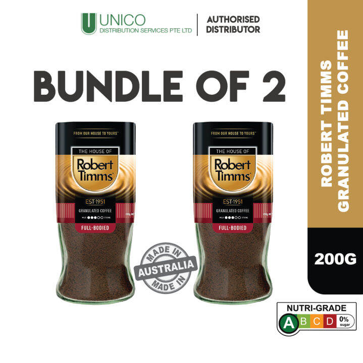 (Bundle of 2) Robert Timms Instant Soluble Coffee (FullBodied) 200g