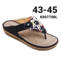 รองเท้าไซส์ใหญ่ 43-45 รองเท้าแตะคีบ Rainbow Magic Pearl Bohemien CHOWY KR0770BL