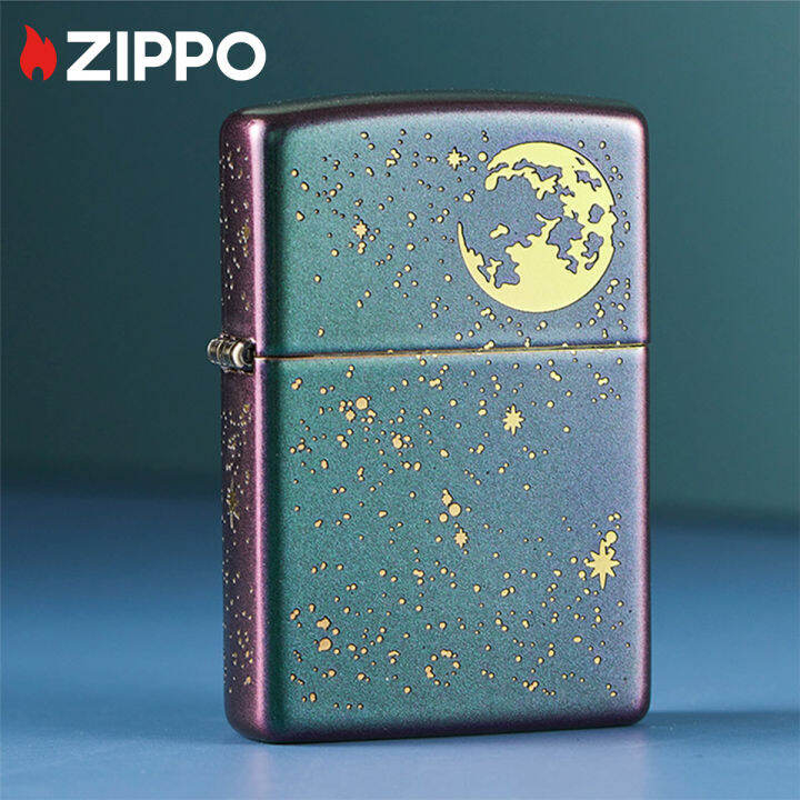 zippo-starry-sky-design-lighter-zippo-49448-lighter-without-fuel-inside-การออกแบบท้องฟ้าที่เต็มไปด้วยดวงดาว-ไฟแช็กไม่มีเชื้อเพลิงภายใน